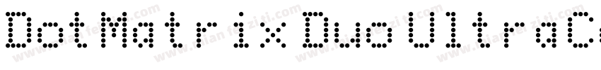 DotMatrix Duo UltraCondensed Regula字体转换